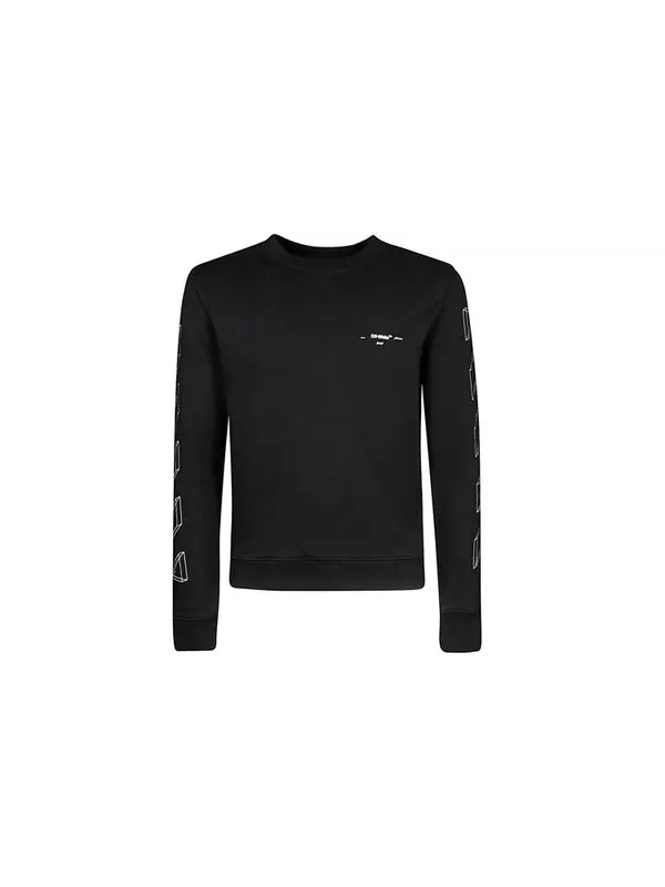 Толстовка c o virgil abloh 3d diag lines sweater 'black white' Off-White — изображение 2 из 4, черный/белый