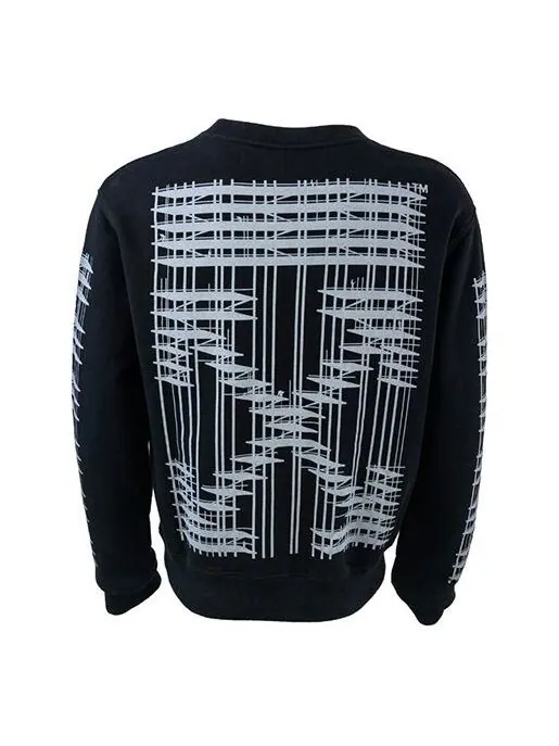 Толстовка diagonal industrial oversize sweater Off-White — изображение 1 из 4, черный