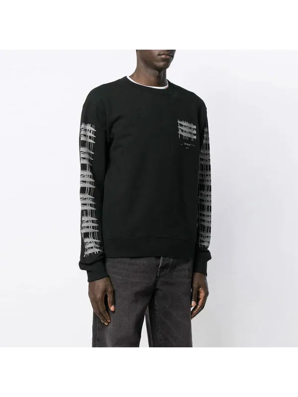 Толстовка diagonal industrial oversize sweater Off-White — изображение 4 из 4, черный