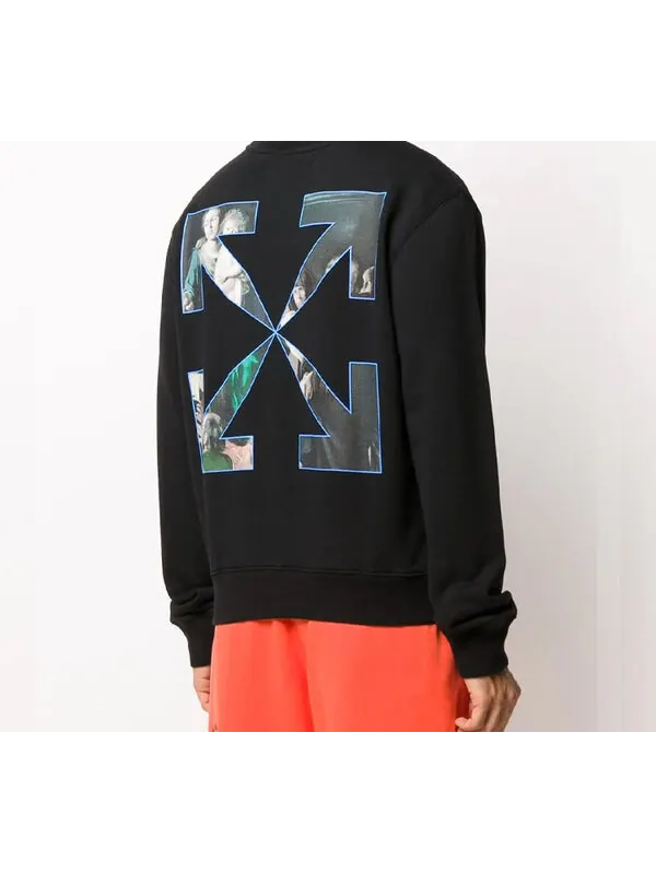 Толстовка fw20 caravaggio painting sweater Off-White — изображение 4 из 4, черный