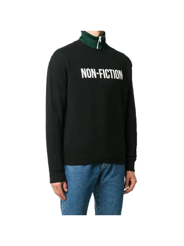 Толстовка fw20 non-fiction printing pullover men black Off-White — изображение 2 из 4, черный