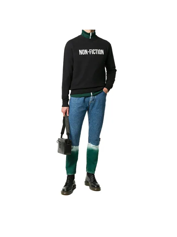 Толстовка fw20 non-fiction printing pullover men black Off-White — изображение 4 из 4, черный