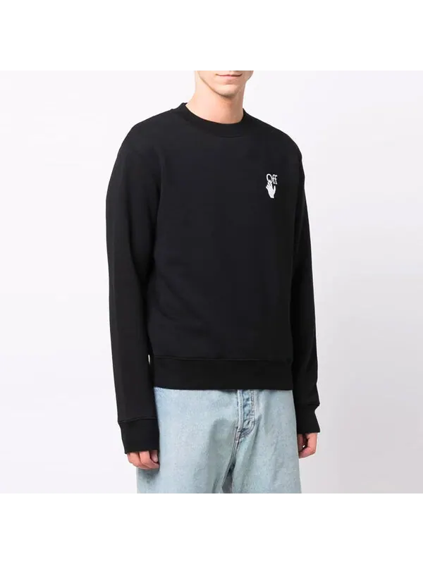 Толстовка fw21 logo arrow pattern version black Off-White — изображение 2 из 4, черный