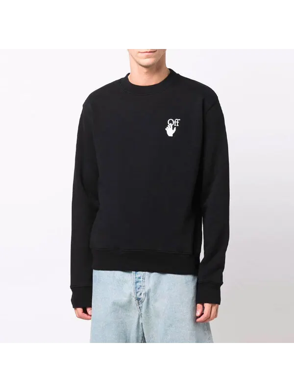 Толстовка fw21 logo arrow pattern version black Off-White — изображение 3 из 4, черный