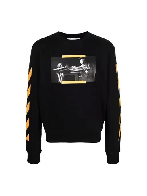 Толстовка men's ss21 caravaggio painting black Off-White — изображение 1 из 4, черный