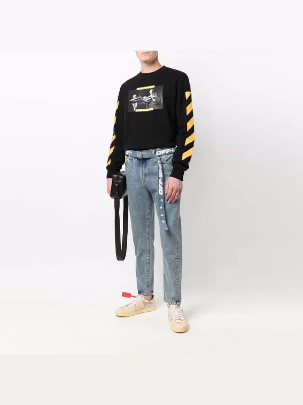 Толстовка men's ss21 caravaggio painting black Off-White — изображение 2 из 4, черный