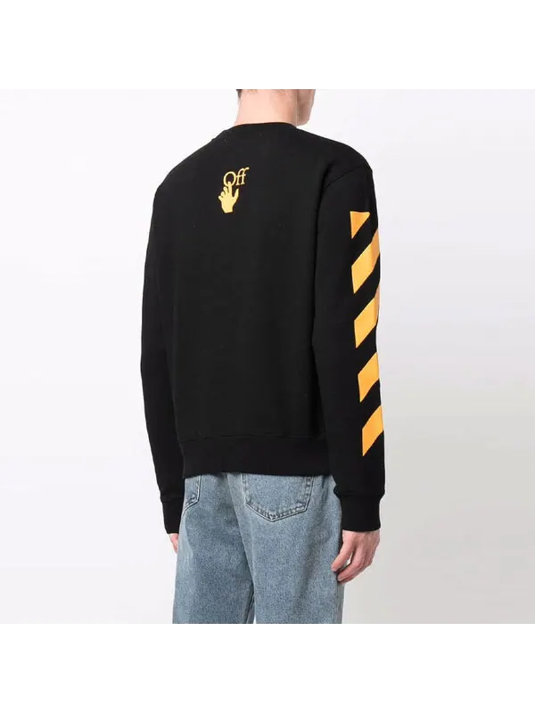 Толстовка men's ss21 caravaggio painting black Off-White — изображение 3 из 4, черный