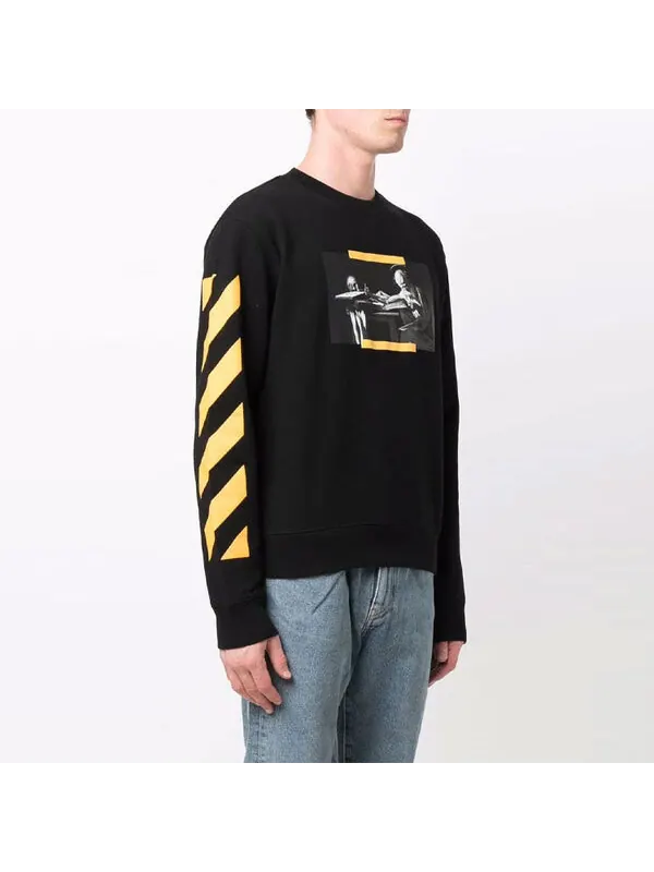 Толстовка men's ss21 caravaggio painting black Off-White — изображение 4 из 4, черный