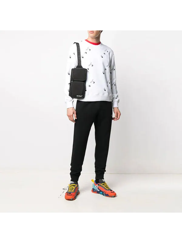 Толстовка men's ss21 large logo printing white Off-White — изображение 2 из 4, белый