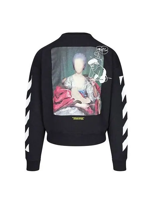 Толстовка Off-White C/O Virgil Abloh Men'S Black Diag Mariana De Silva Over Sweatshirt — изображение 1 из 4, черный