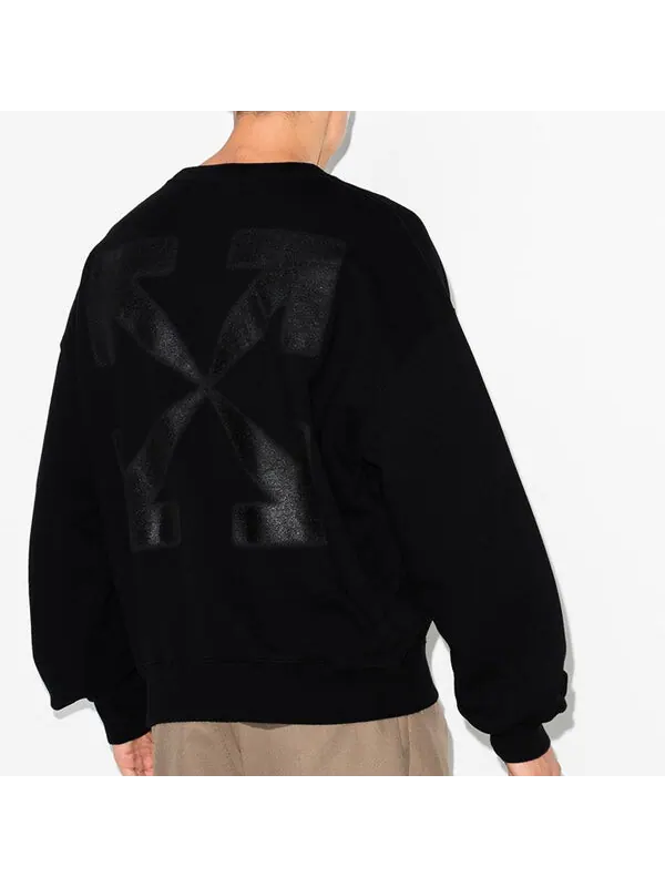 Толстовка mona lisa applique sweat shirt men's black Off-White — изображение 3 из 3, черный
