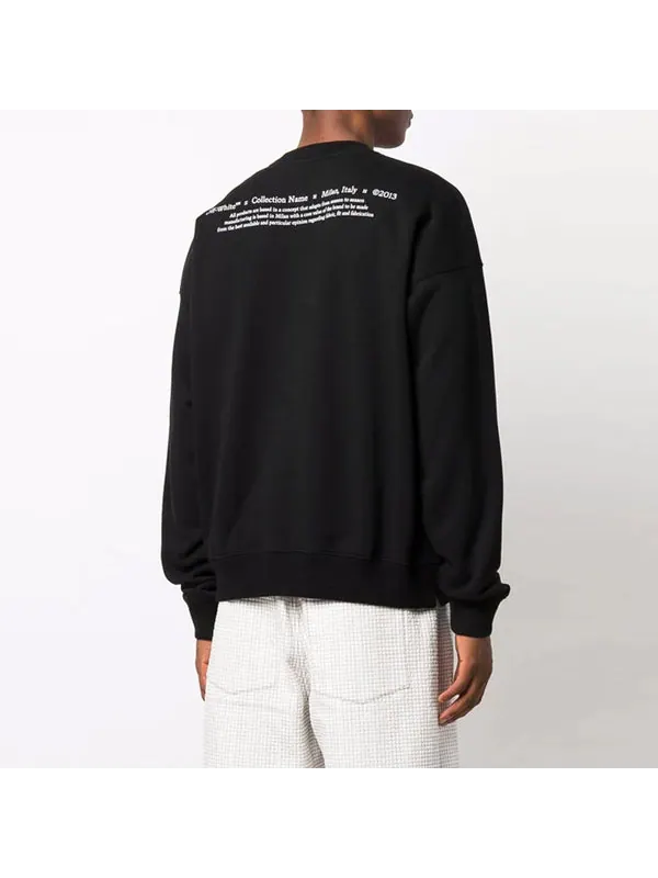 Толстовка men's fw21 caravaggio printing loose fit black Off-White — изображение 4 из 4, черный