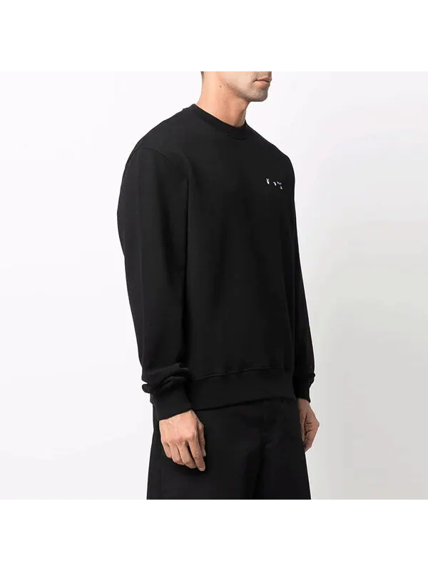 Толстовка men's caravaggio painting round neck black Off-White — изображение 3 из 4, черный