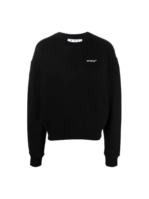 Толстовка men's ss22 round neck pullover arrow pattern printing loose fit black Off-White — изображение 1 из 4, черный/белый