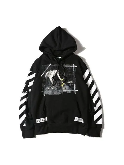 Толстовка caravaggio hooded sweatshirt black Off-White — изображение 1 из 4, черный