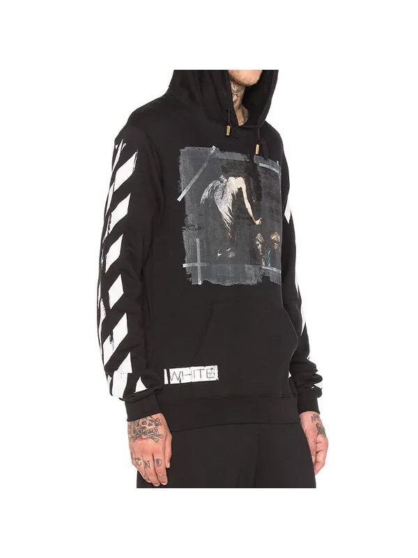 Толстовка caravaggio hooded sweatshirt black Off-White — изображение 4 из 4, черный