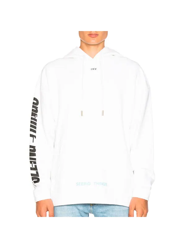 Толстовка photocopy hooded sweatshirt 'white' Off-White — изображение 4 из 4, белый