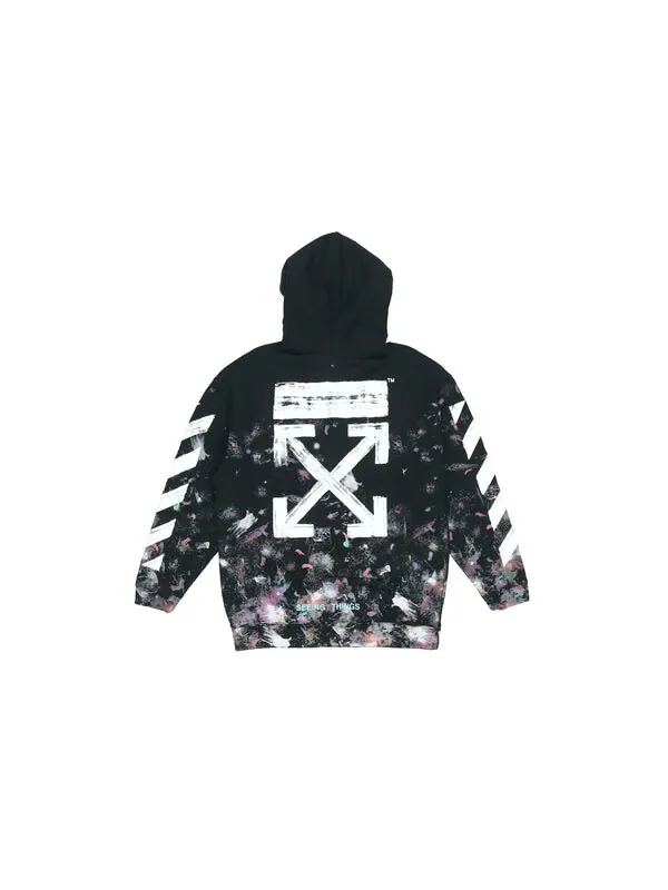 Толстовка OFF-WHITE Mens Diagonal Stripes Logo Sweater — изображение 2 из 4, черный