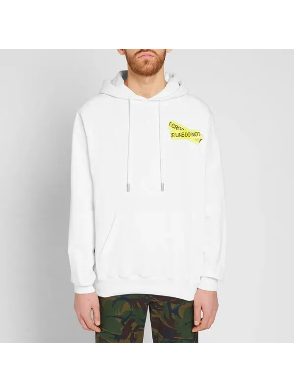 Толстовка yellow arrow printing loose white Off-White — изображение 2 из 4, белый