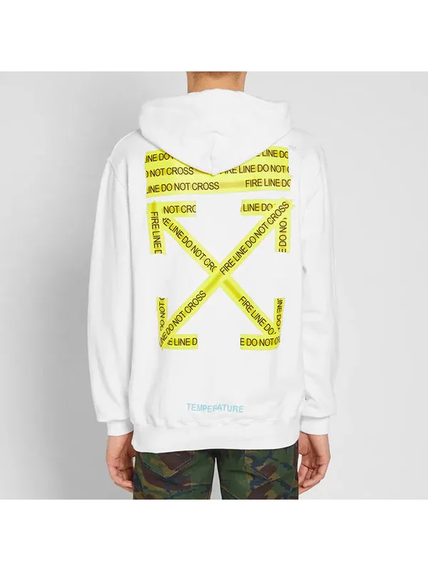 Толстовка yellow arrow printing loose white Off-White — изображение 3 из 4, белый