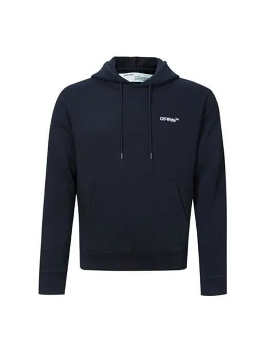 Толстовка logo embroidered black ordinary version 'black white' Off-White — изображение 1 из 4, черный/белый