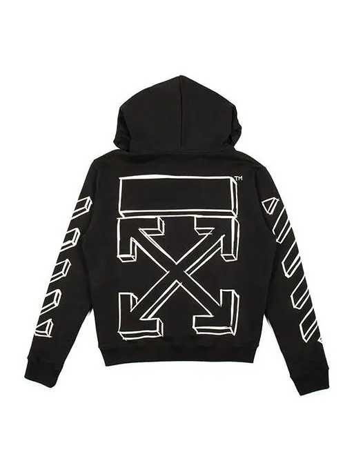 Толстовка c/o virgil abloh men's black marker arrows Off-White — изображение 1 из 4, черный/белый