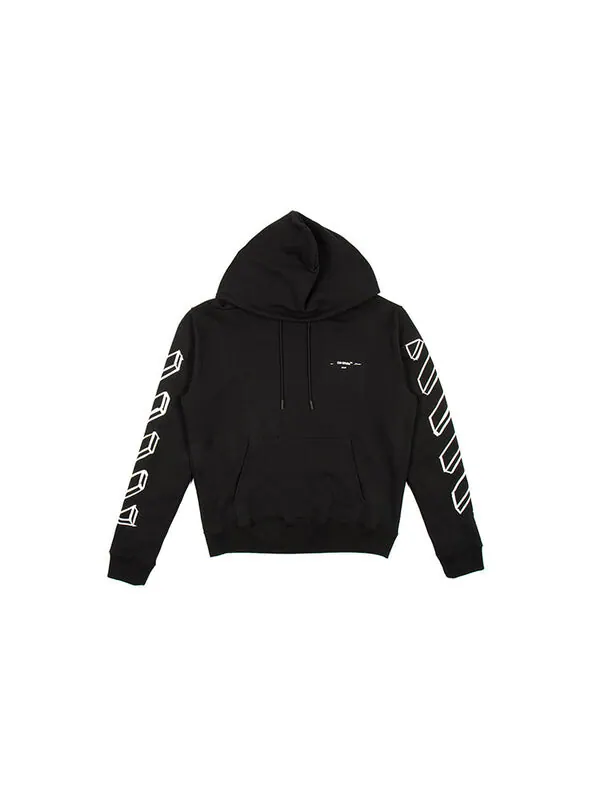 Толстовка c/o virgil abloh men's black marker arrows Off-White — изображение 2 из 4, черный/белый