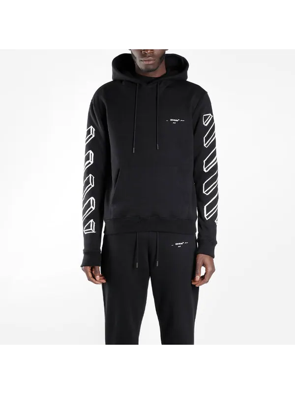 Толстовка c/o virgil abloh men's black marker arrows Off-White — изображение 3 из 4, черный/белый