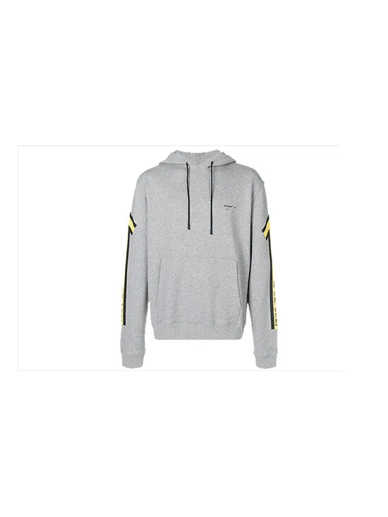 Толстовка fw18 arrows normal fit hooded sweater 'grey yellow' Off-White — изображение 1 из 4, серый/желтый