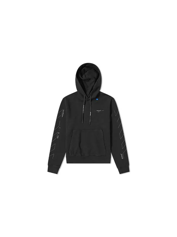 Толстовка back logo printing ordinary version black Off-White — изображение 2 из 4, черный