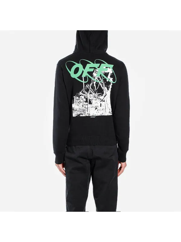 Толстовка usa cotton pattern printing black Off-White — изображение 3 из 4, черный