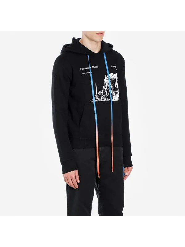 Толстовка usa cotton pattern printing black Off-White — изображение 4 из 4, черный