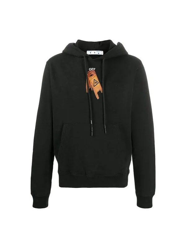 Толстовка OFF-WHITE Pascal Printing Hooded Pullover Men Black — изображение 1 из 3, черный
