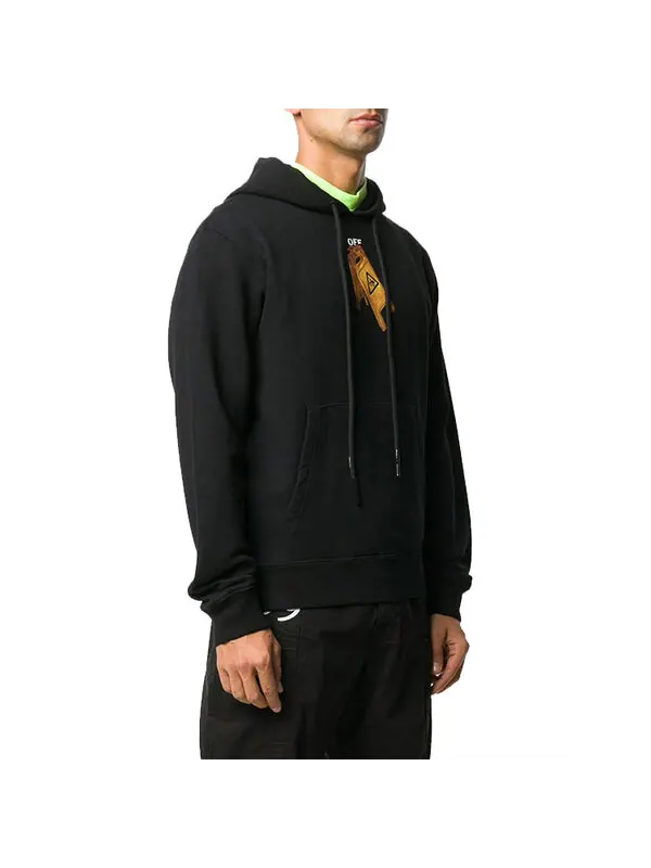 Толстовка OFF-WHITE Pascal Printing Hooded Pullover Men Black — изображение 2 из 3, черный