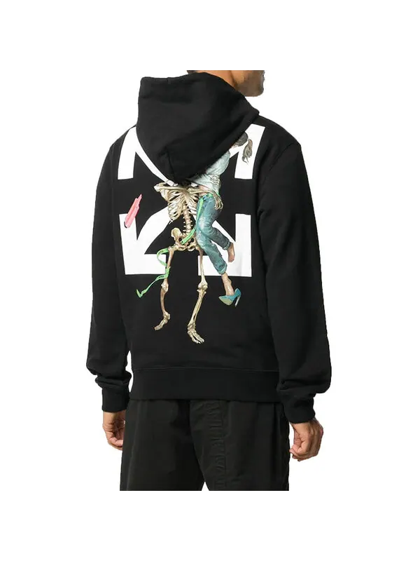 Толстовка OFF-WHITE Pascal Printing Hooded Pullover Men Black — изображение 3 из 3, черный