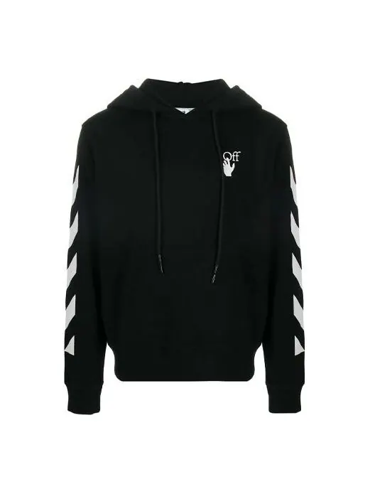 Толстовка OFF-WHITE Diagonal Stripes Mens Logo Long Sleeve Sweater — изображение 1 из 4, черный