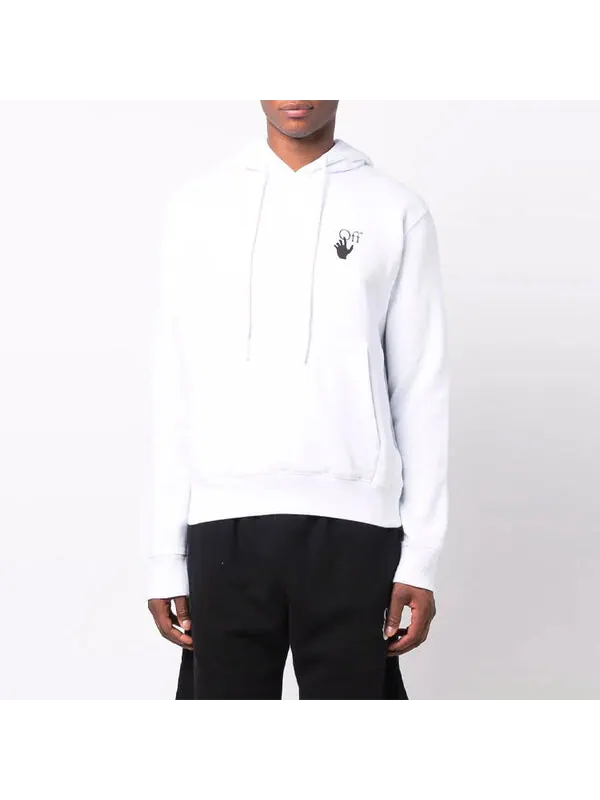 Толстовка fw21 arrow pattern long sleeves version white Off-White — изображение 3 из 4, белый