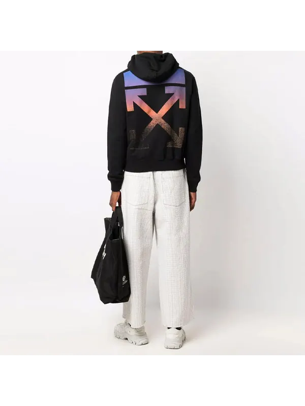 Толстовка fw21 arrow pattern long sleeves version black Off-White — изображение 2 из 4, черный