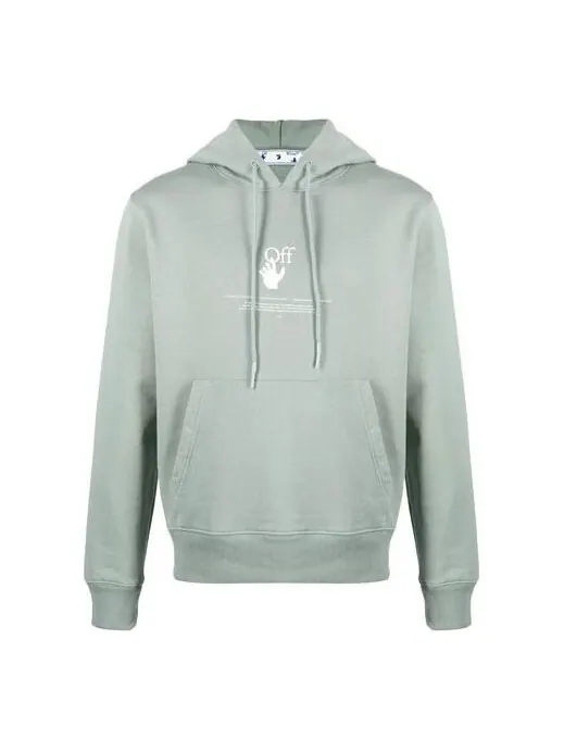 Толстовка ss21 graffiti logo printing green Off-White — изображение 1 из 4, зеленый