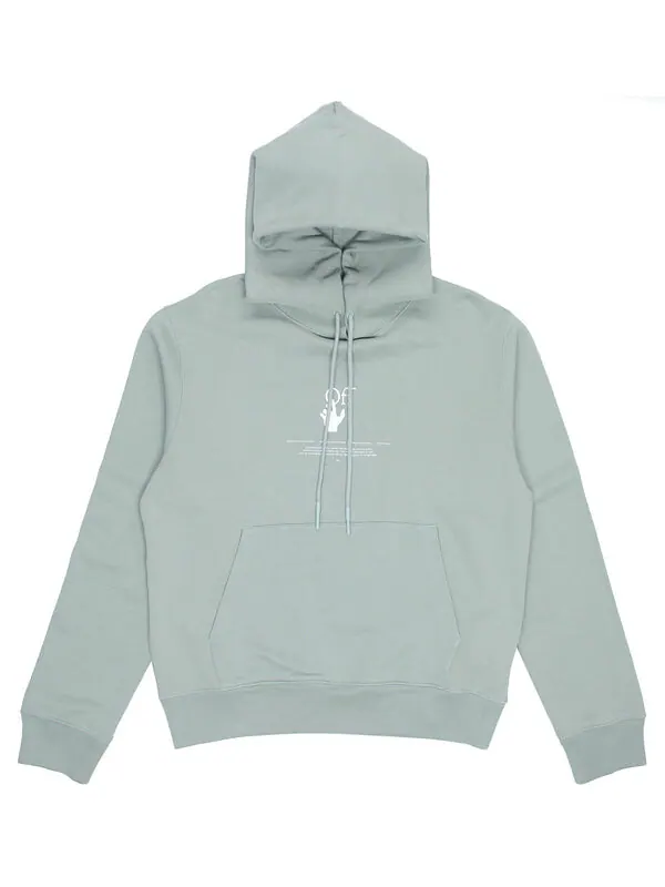 Толстовка ss21 graffiti logo printing green Off-White — изображение 2 из 4, зеленый