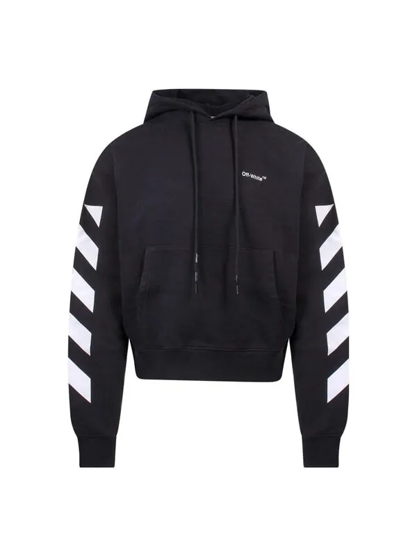Толстовка ss22 sleeve white stripe pullover ordinary version black Off-White — изображение 1 из 4, мульти