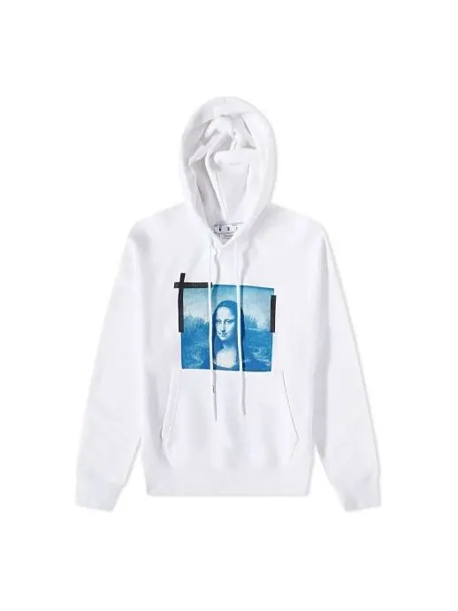 Толстовка men's ss22 mona lisa printing white Off-White — изображение 1 из 4, белый/синий