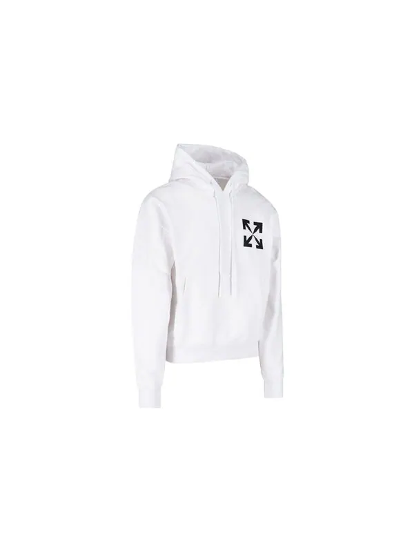 Толстовка men's logo pattern printing white Off-White — изображение 3 из 3, мульти