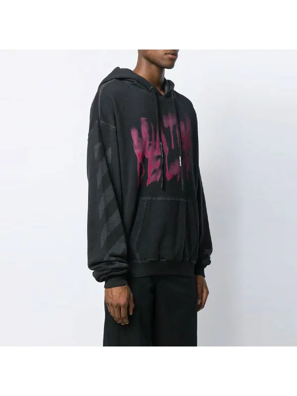 Толстовка c/o virgil aalon water delay Off-White — изображение 2 из 4, черный