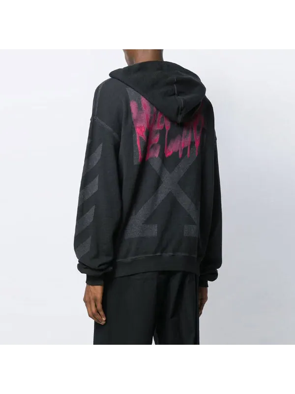 Толстовка c/o virgil aalon water delay Off-White — изображение 3 из 4, черный