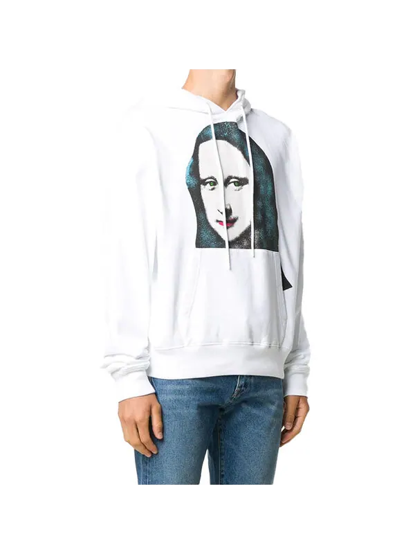 Толстовка fw20 printing pullover men white Off-White — изображение 3 из 4, белый