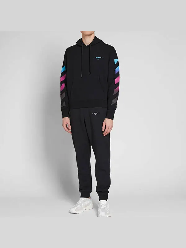 Толстовка OFF-WHITE AW18 Hooded Pullover Unisex Black — изображение 3 из 4, черный