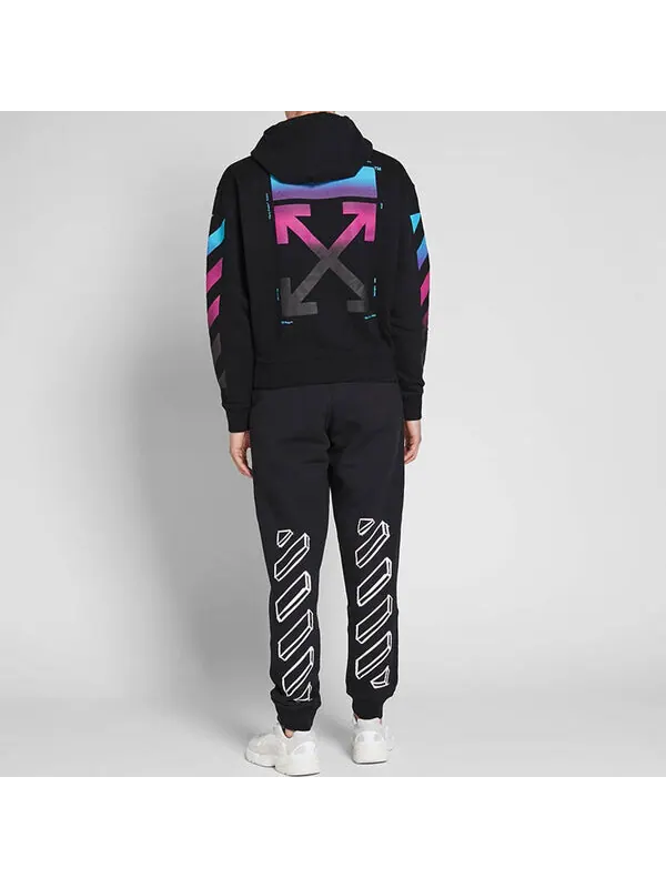 Толстовка OFF-WHITE AW18 Hooded Pullover Unisex Black — изображение 4 из 4, черный
