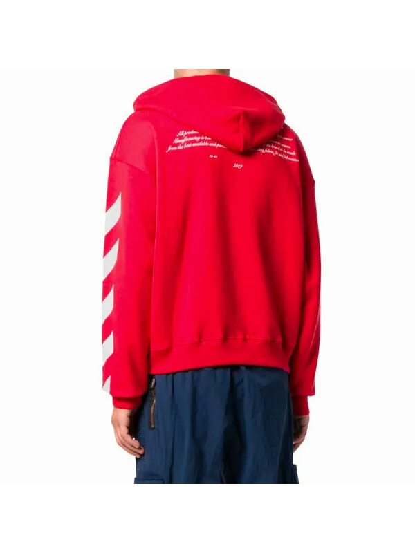 Толстовка OFF-WHITE c/o Virgil Abloh Men's Red Sweater Red — изображение 4 из 4, красный