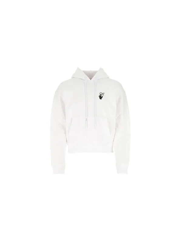 Толстовка pullovers long sleeve cotton logo sweatshirt Off-White — изображение 2 из 4, белый